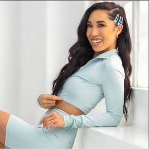 Popflex Tone Shorts & Focus Half-Zip Top Set